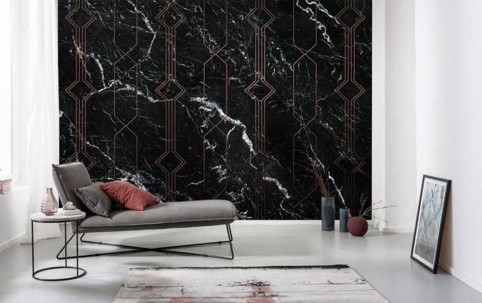 Premium Non-Woven Marble Black