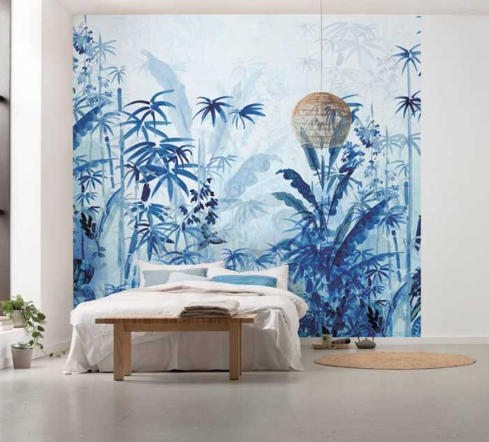 Premium Non-Woven Blue Jungle