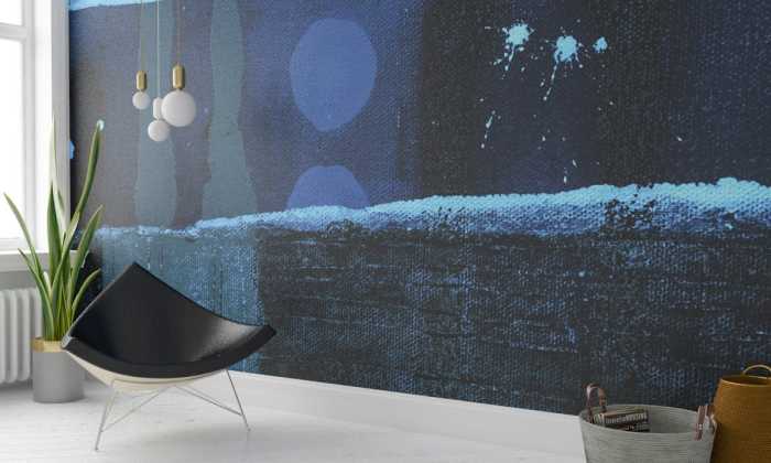 Premium Non-Woven Moon Shining blue
