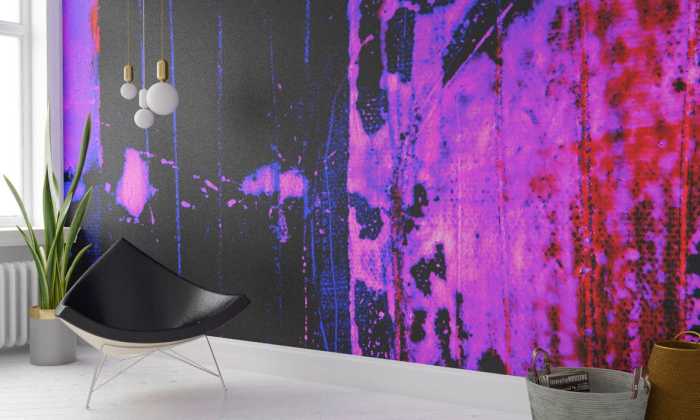 Premium Non-Woven Bubbles Ascending darkblu-pinke