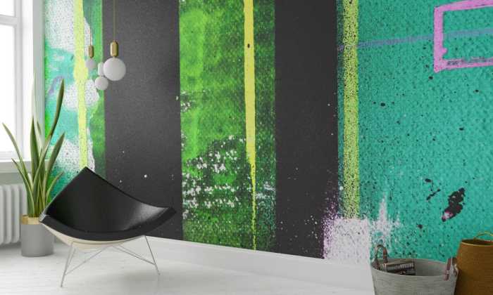 Premium Non-Woven Traces Drizzling black-mint