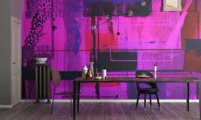 Premium Non-Woven Liquids Dripping pink-blue
