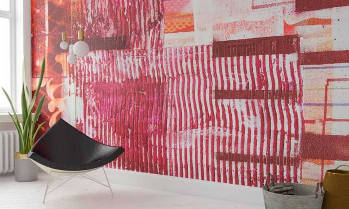 Premium Non-Woven Fringe Upswept red