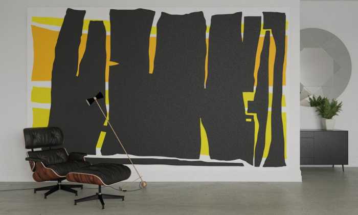 Premium Non-Woven Composition 4 yellow-black
