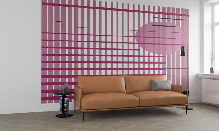 Premium Non-Woven Let me stay berry-aubergine