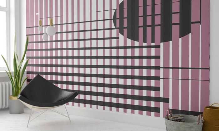 Premium Non-Woven Let me stay black-aubergine