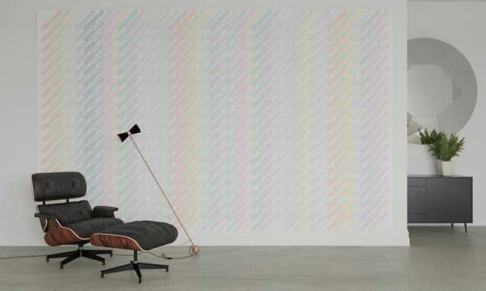 Premium Non-Woven Structure Hatching white-pastell