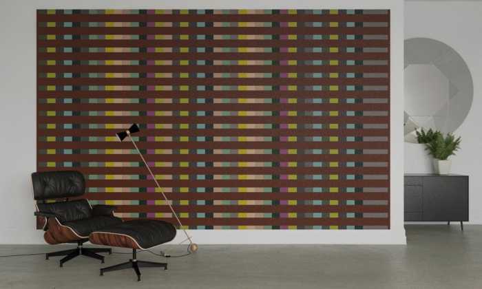 Premium Non-Woven Structure Line mocca-brown