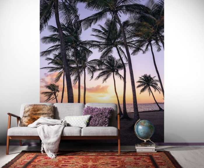Premium Non-Woven Palmtrees on Beach