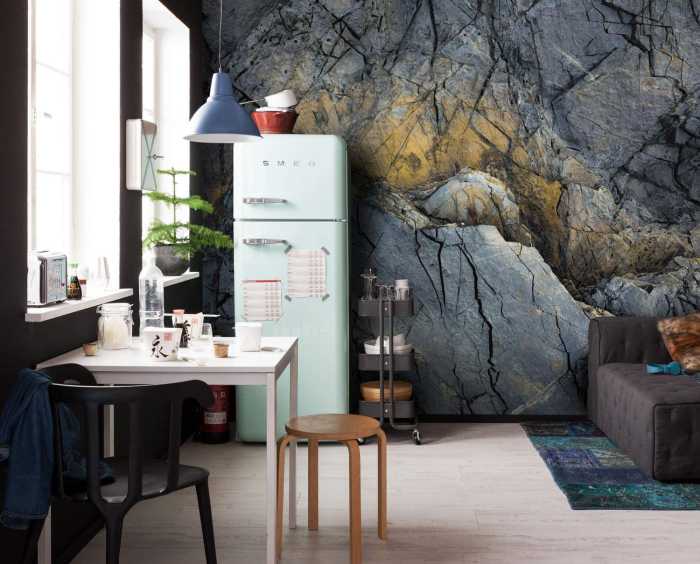 Standard Non-woven Abstract Mountain