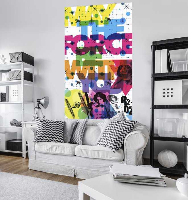 Non-woven Star Wars Pop Neon Geometrics Leia