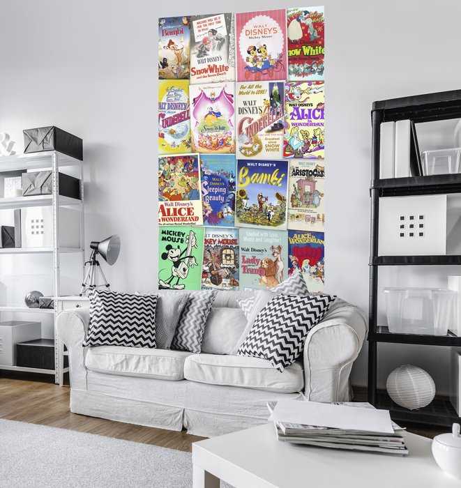 Non-woven Disney Movie Posters Retro Girls