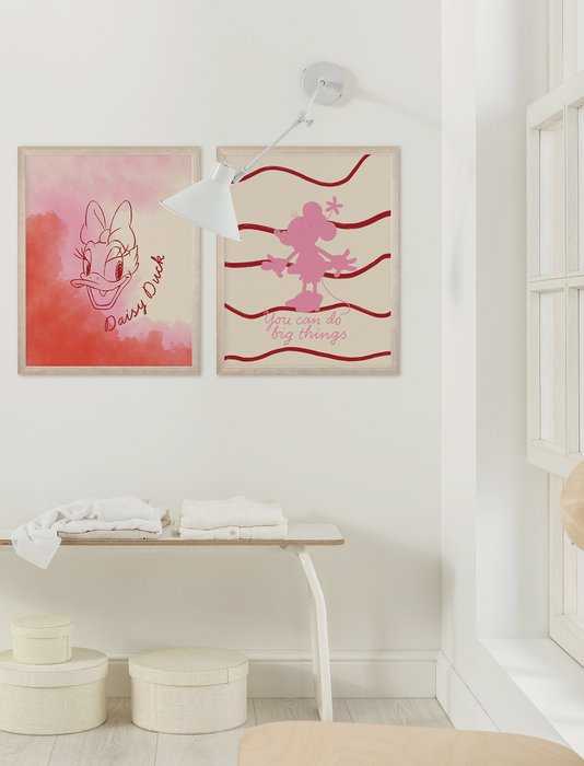 Poster Disney Daisy Duck Watercolours