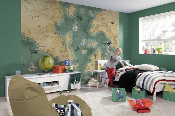 Standard Non-woven Old Travel Map