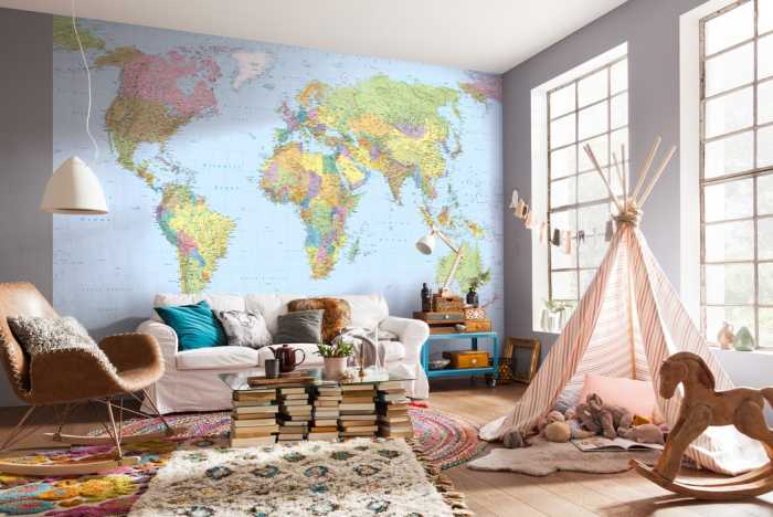 Non-woven World Map