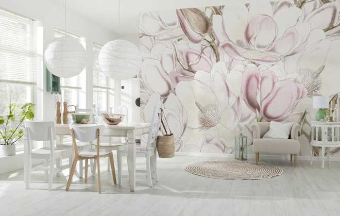 Photomural on non-woven Petals