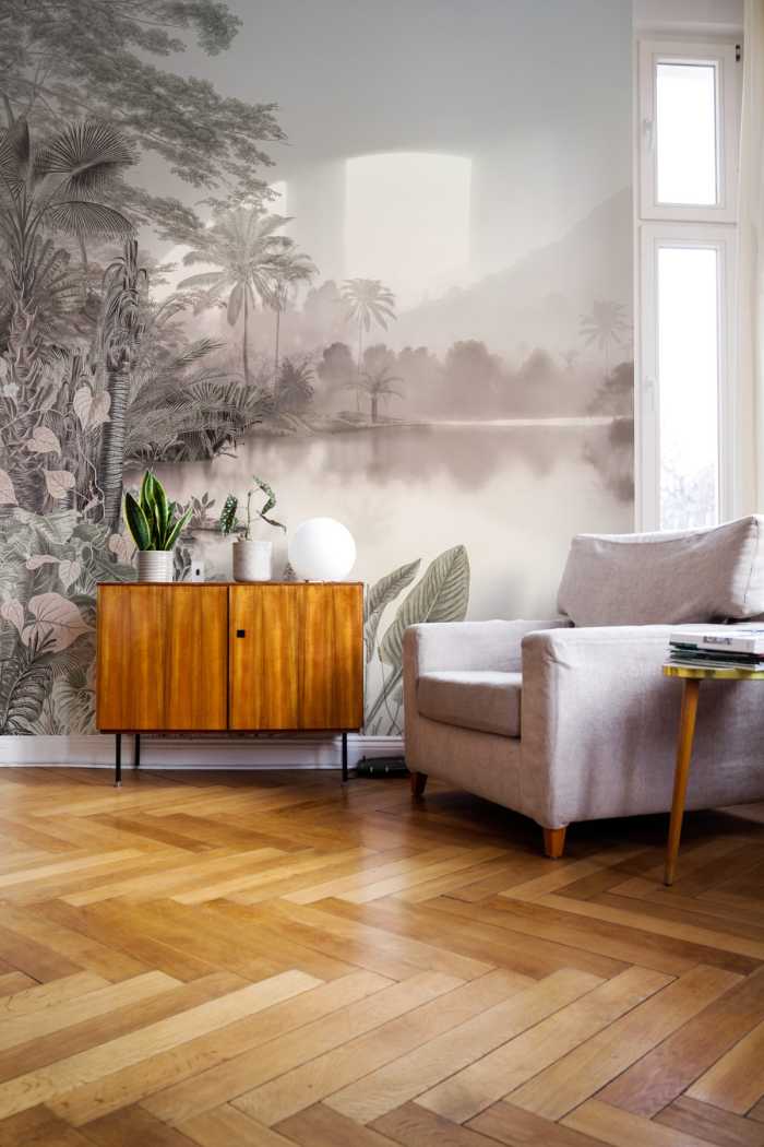 Digital wallpaper Lac des Palmiers
