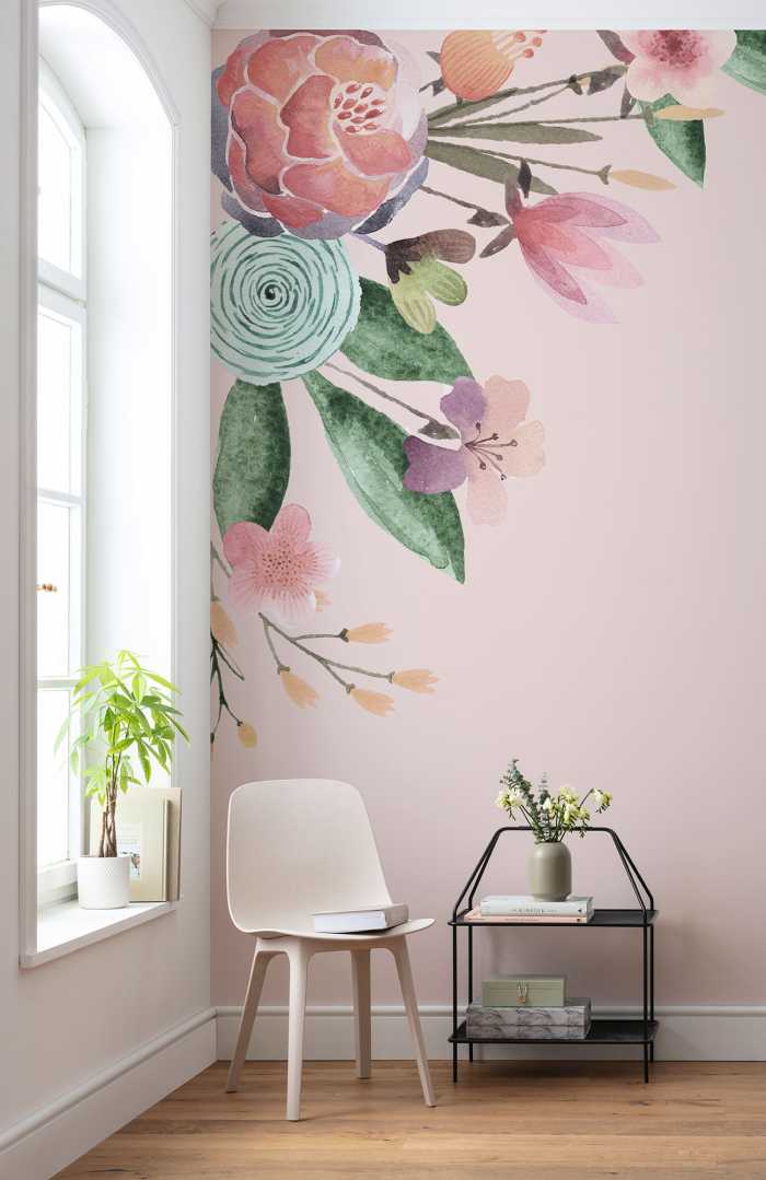 Digital wallpaper Fleur Bisou
