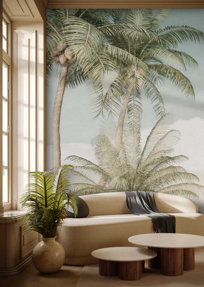Digital wallpaper Palm Oasis