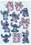 Disney Stitch and Angel Happy