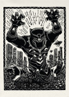 Marvel Black Panther Lino-Cut Charge
