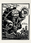 Marvel Spider-Man Lino-Cut