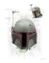 Star Wars Boba Fett Helmet Sketch