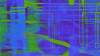 Columns Hanging blue