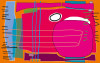 Composition 5 orange-pink