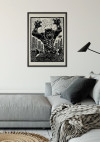 Marvel Black Panther Lino-Cut Charge