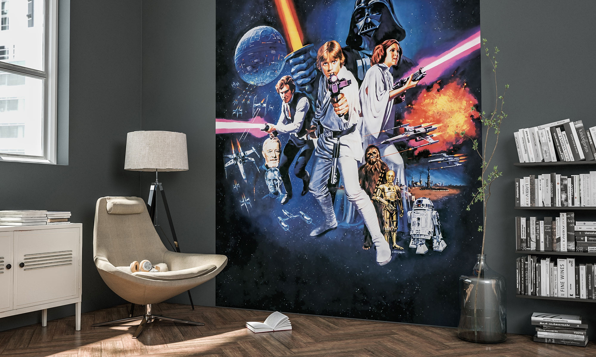 Wall Mural wallpapers CHILDREN'S ROOM photomurals poster style Star Wars decor 