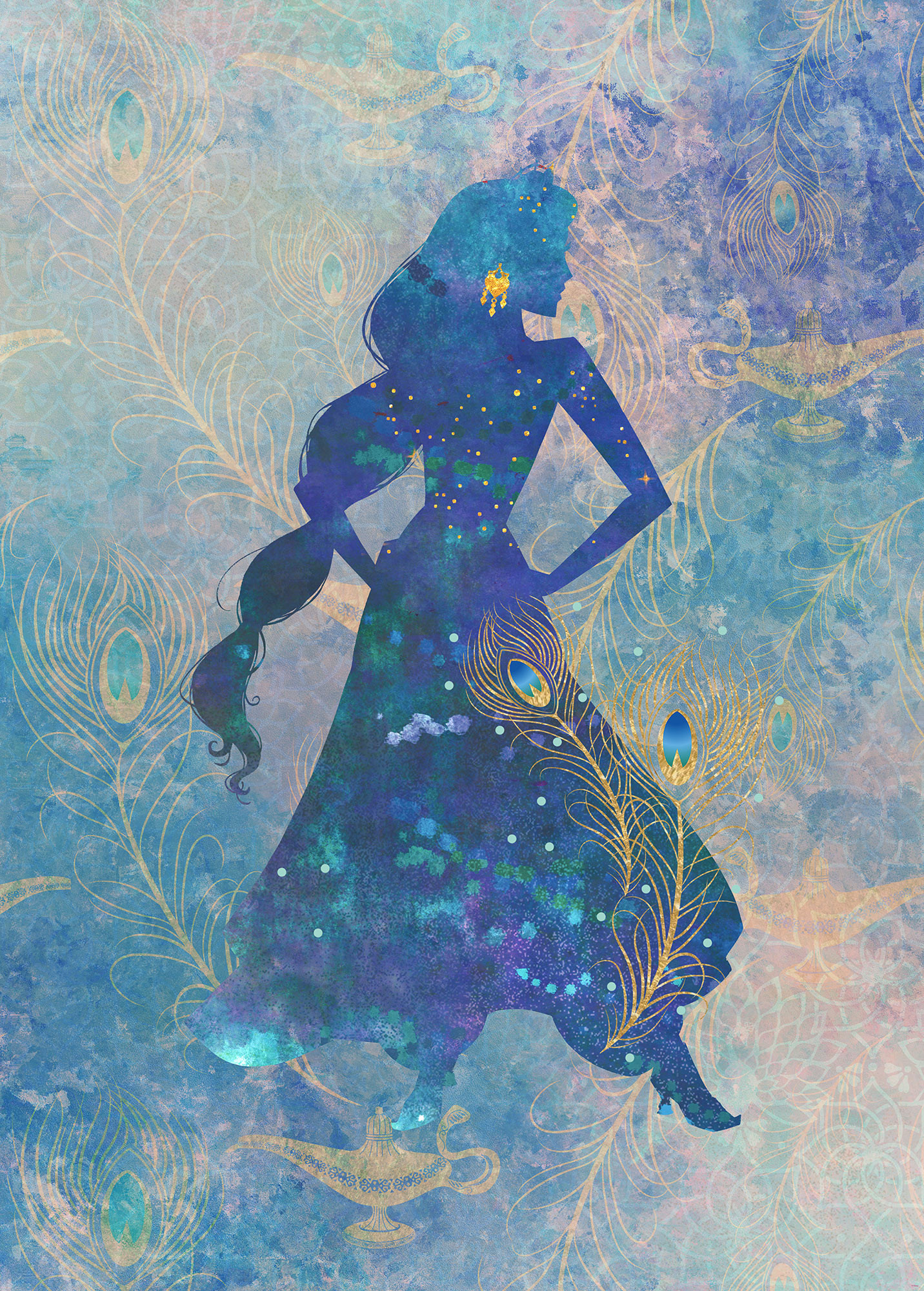 Aesthetic Disney Silhouette Paint By Numbers - Paint By Numbers