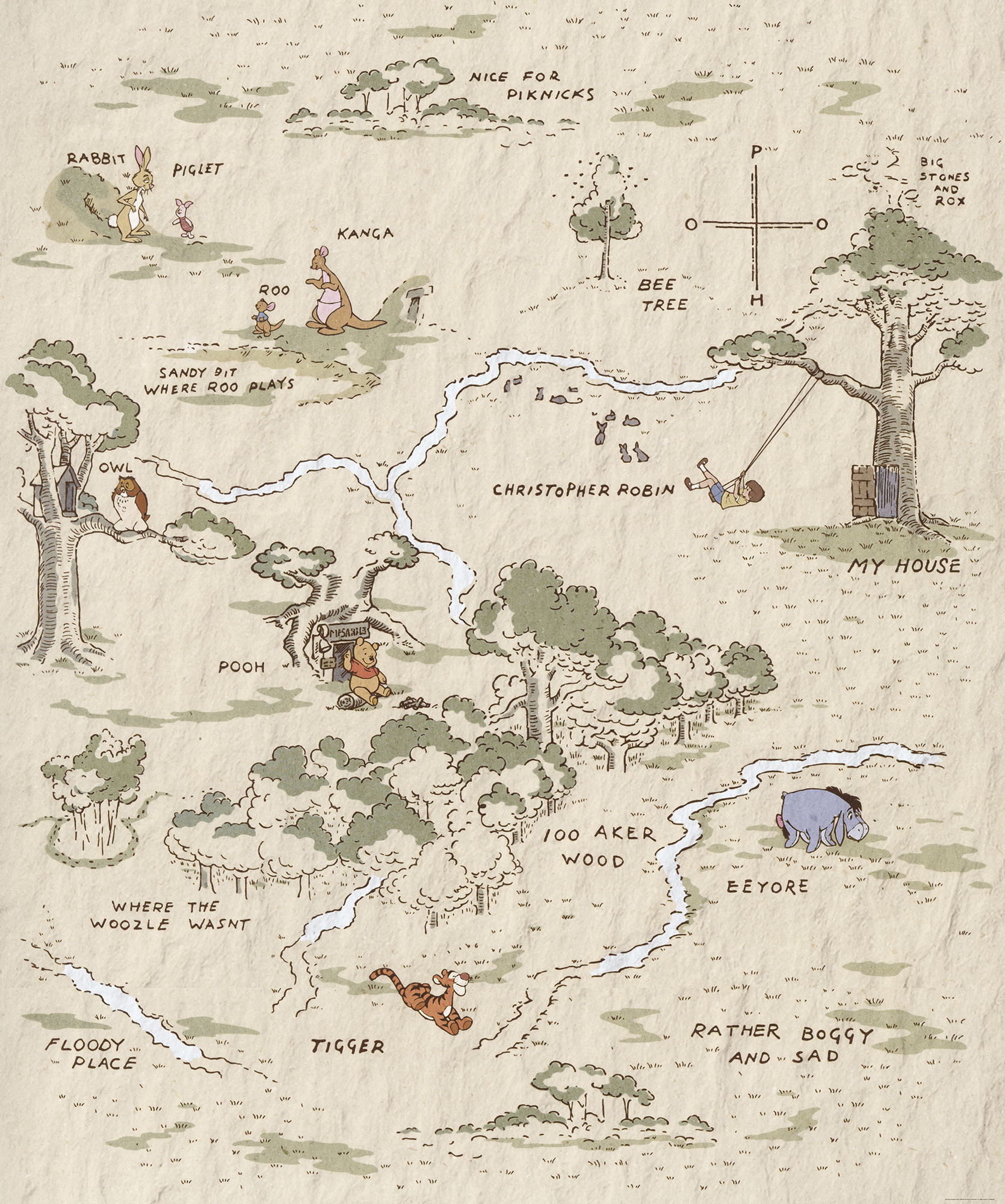 Winnie the Pooh Map