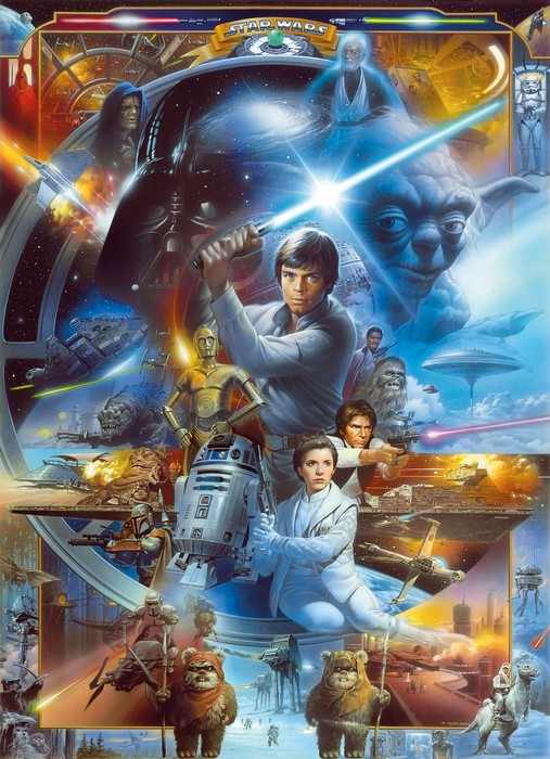 Star Wars Luke Skywalker Collage