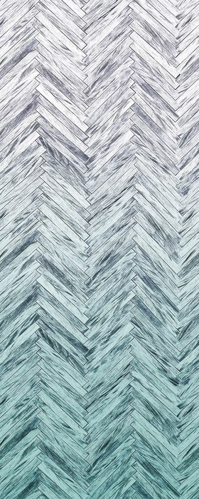 Herringbone Mint Panel