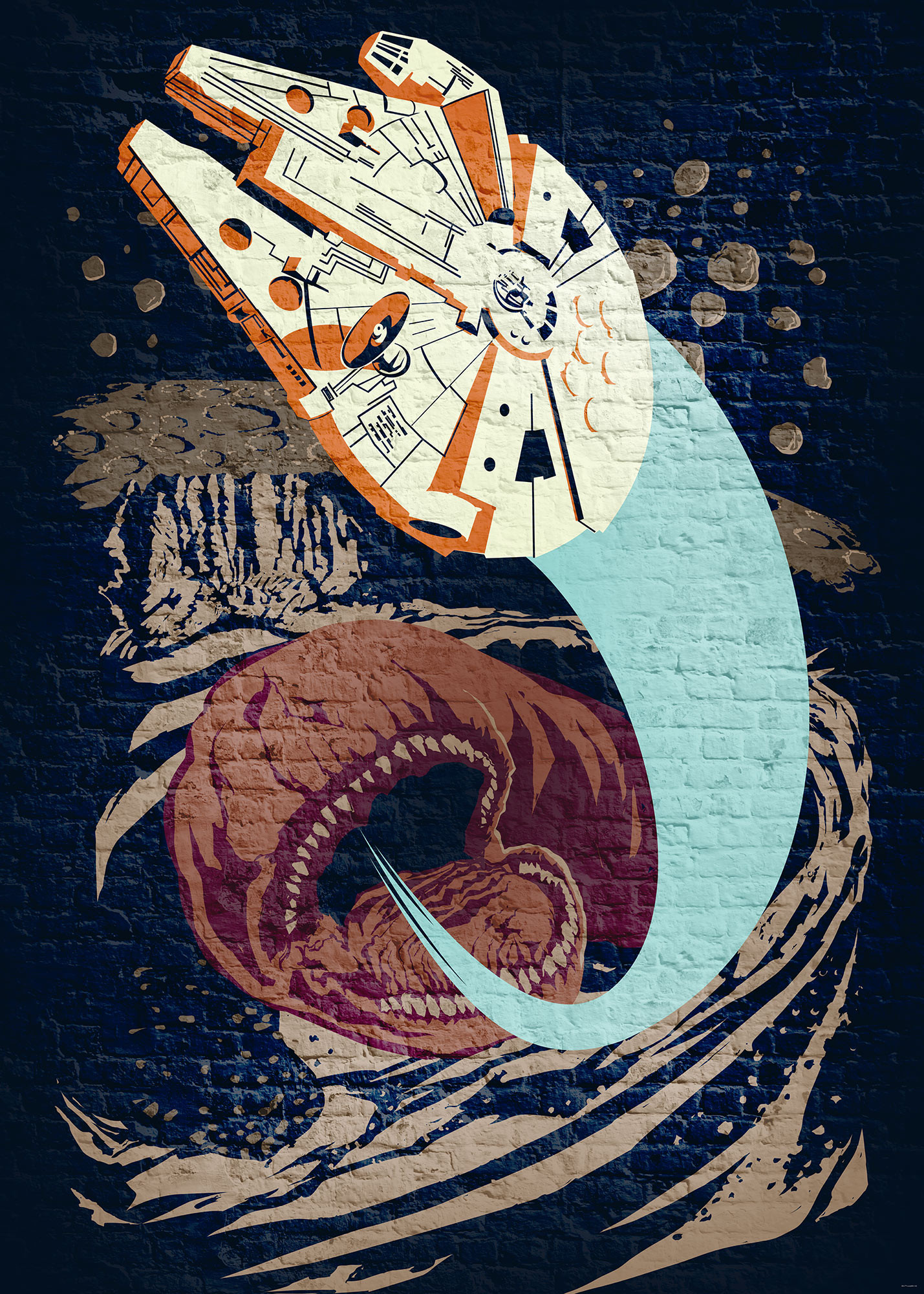 Star Wars Classic Concrete Asteroid Worm