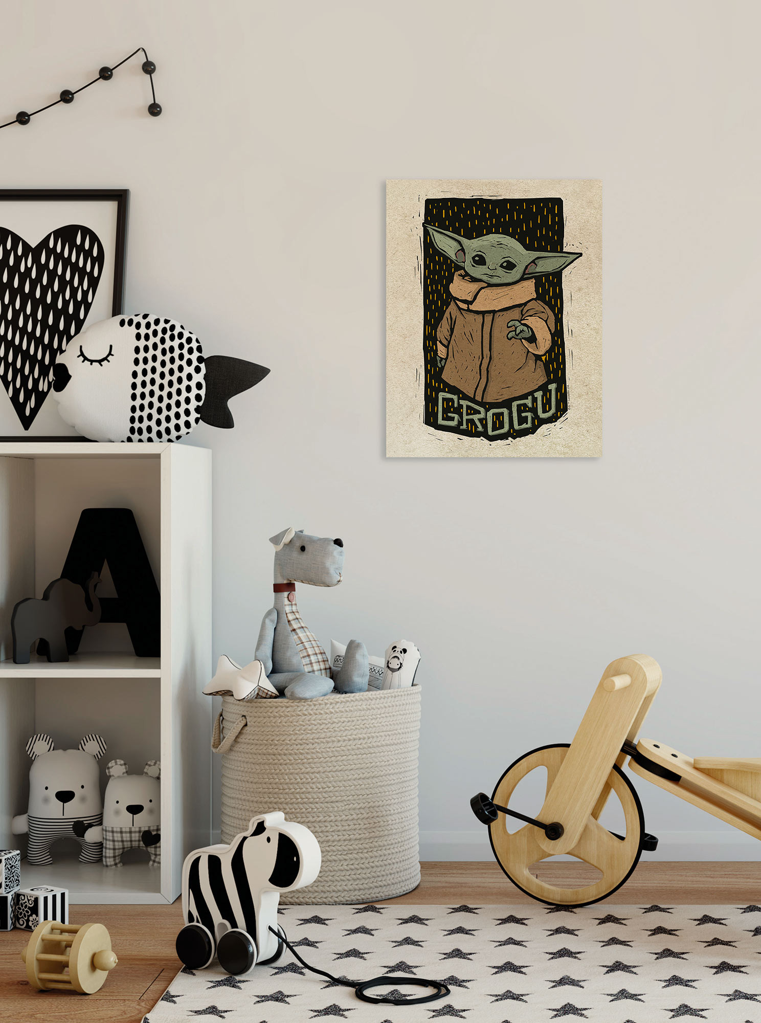 Star Wars The Mandalorian Grogu Lino-Cut