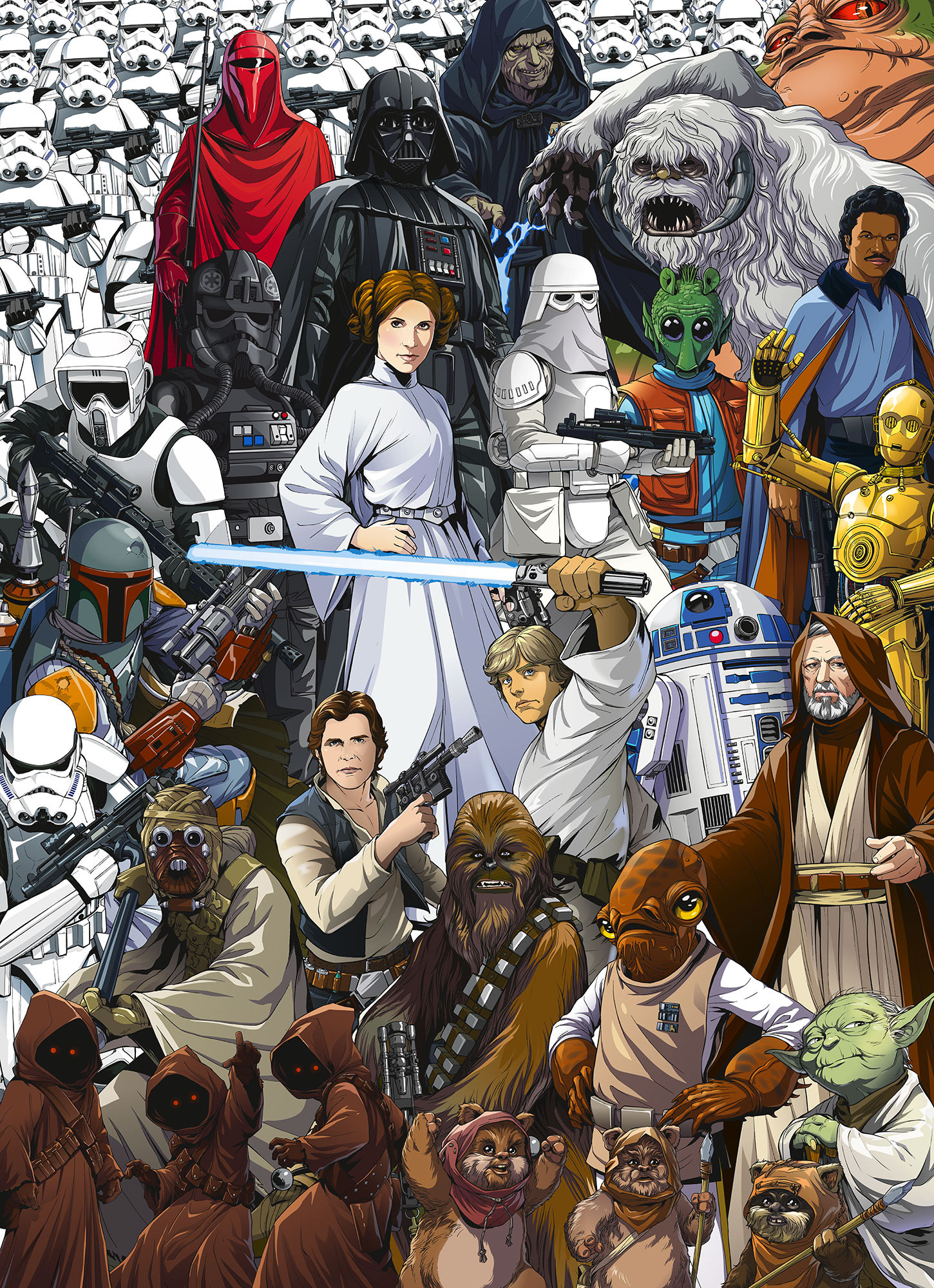 Star Wars Classic Cartoon Collage
