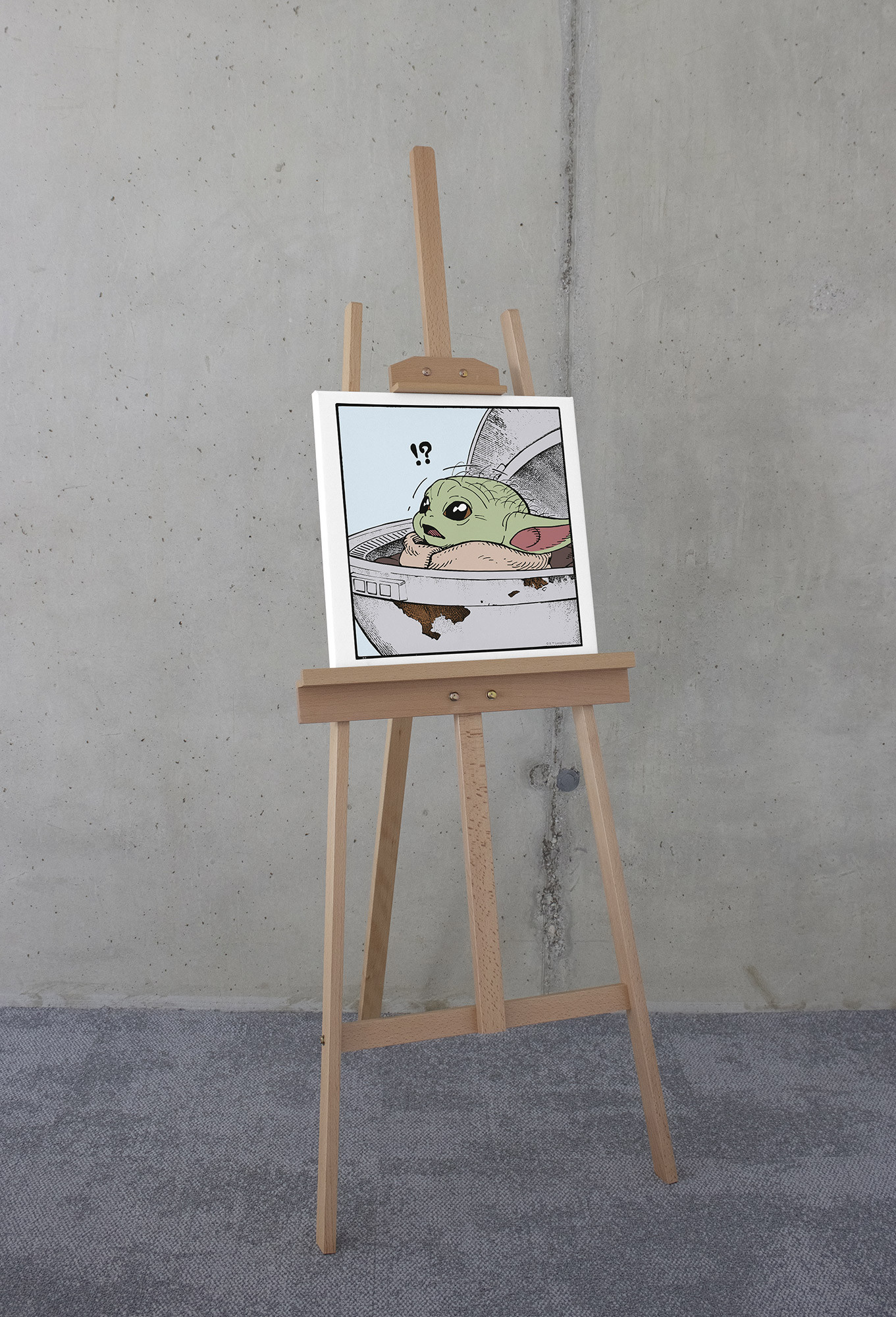 Star Wars The Mandalorian Grogu Shocked