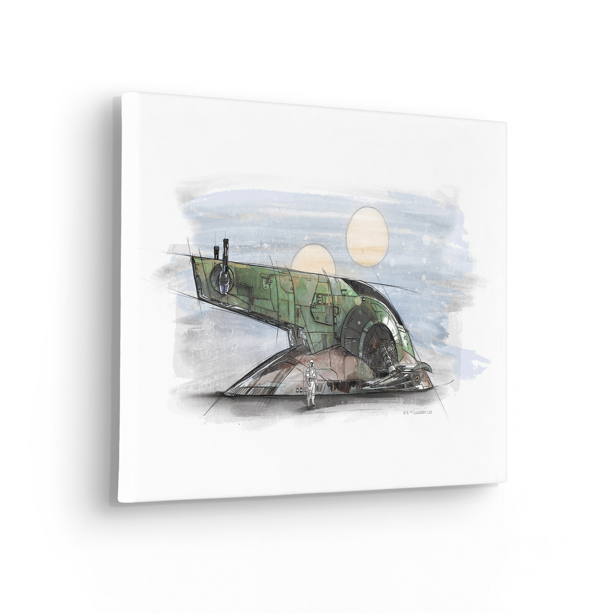 Star Wars Boba Fett Spaceship Sketch