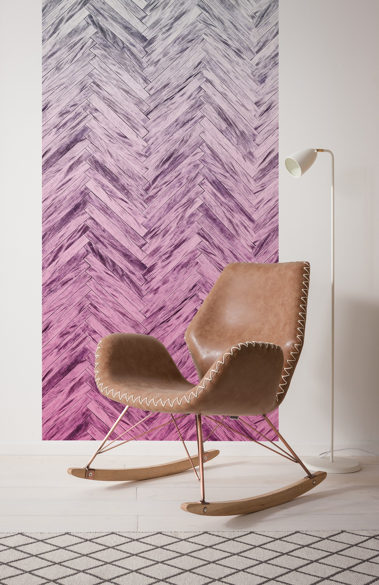 Herringbone Pink Panel