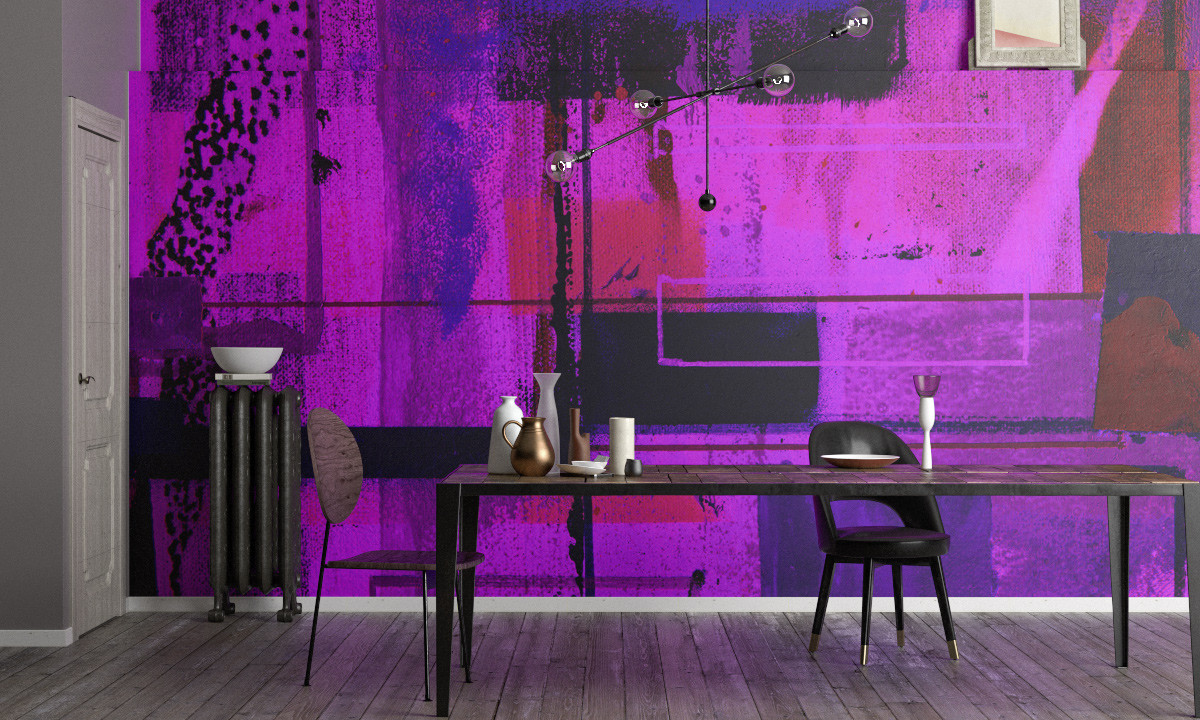 Liquids Dripping pink-blue