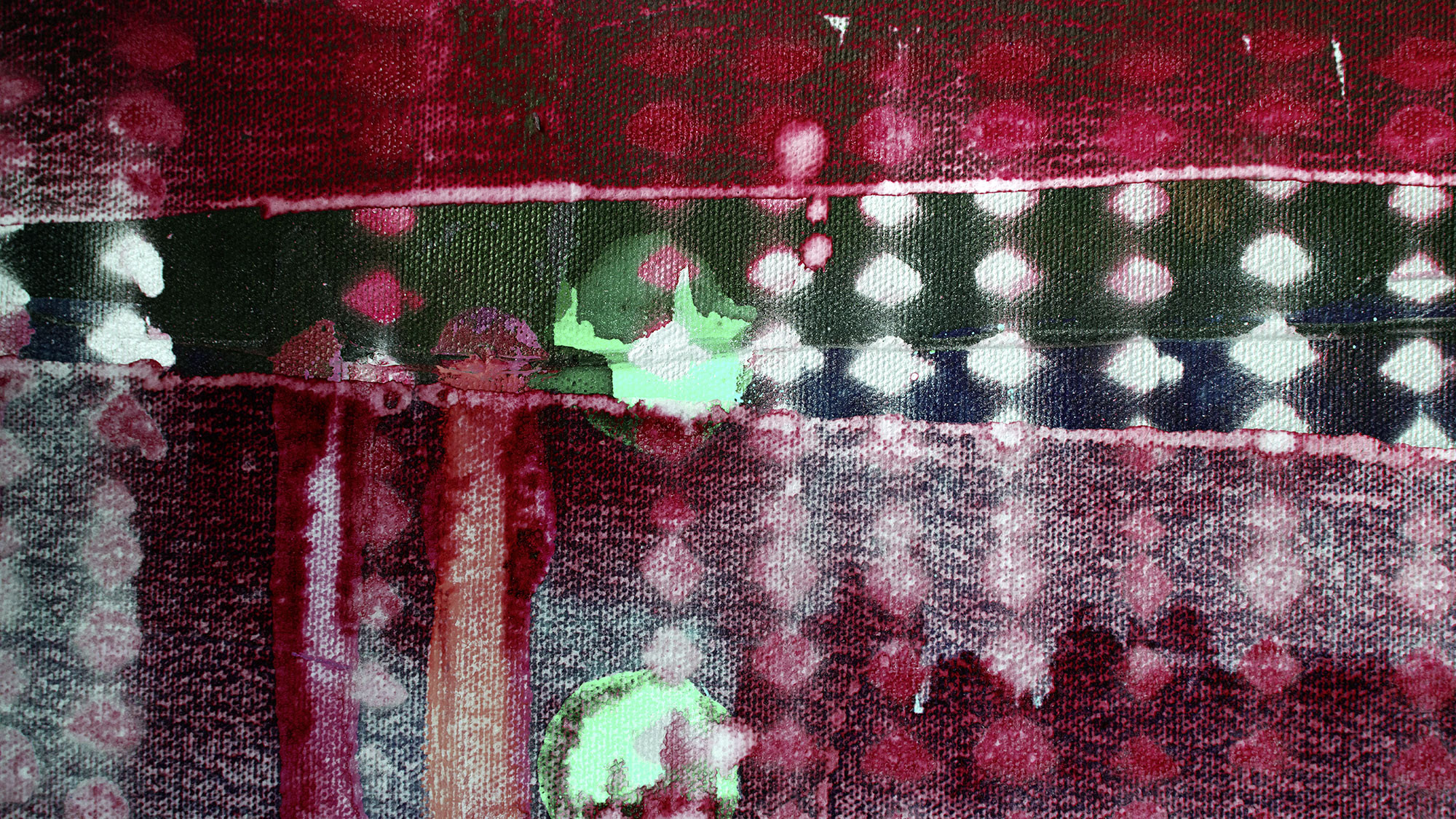 Zigzag Spangling red-green