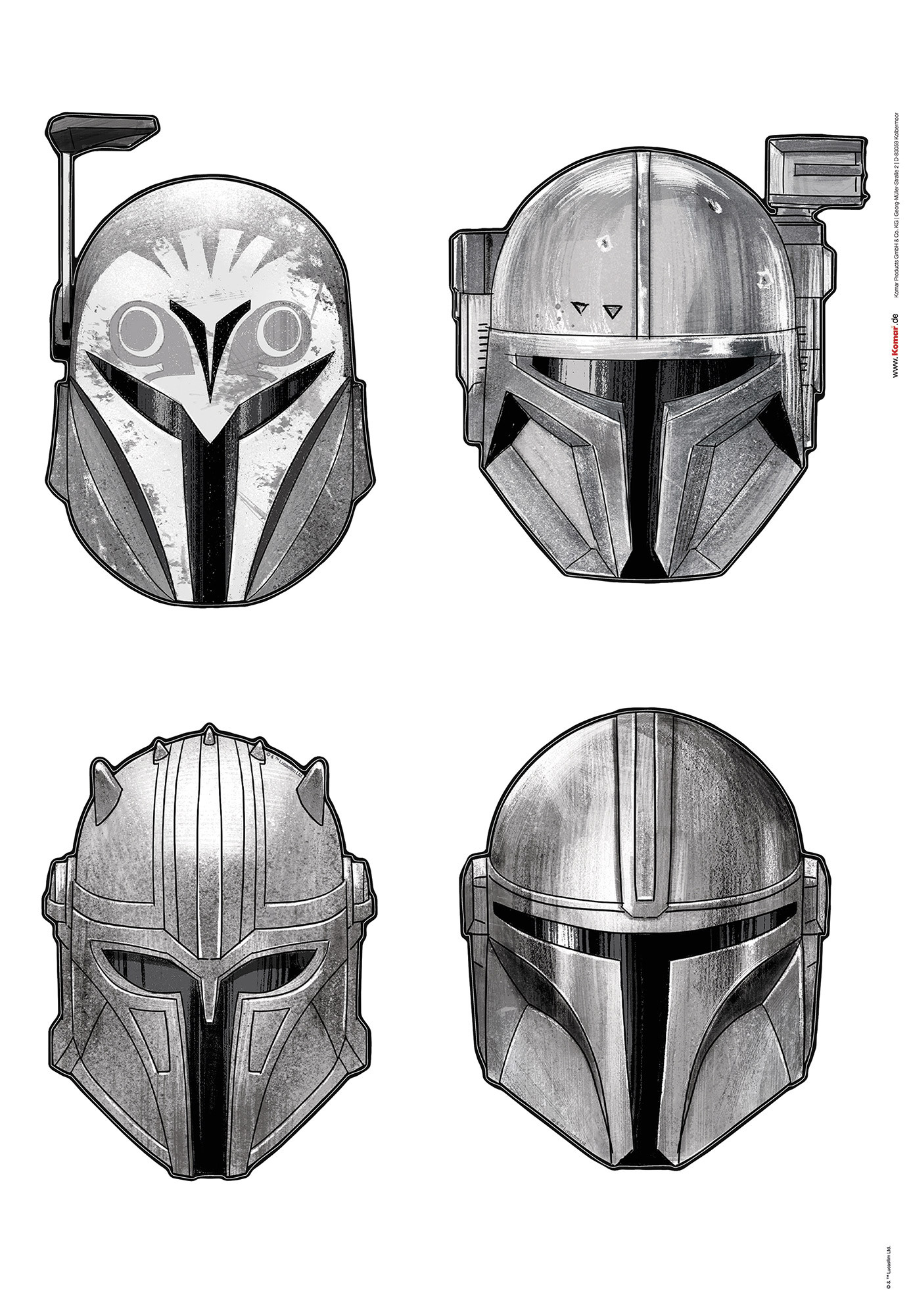 Star Wars The Mandalorian Helmets