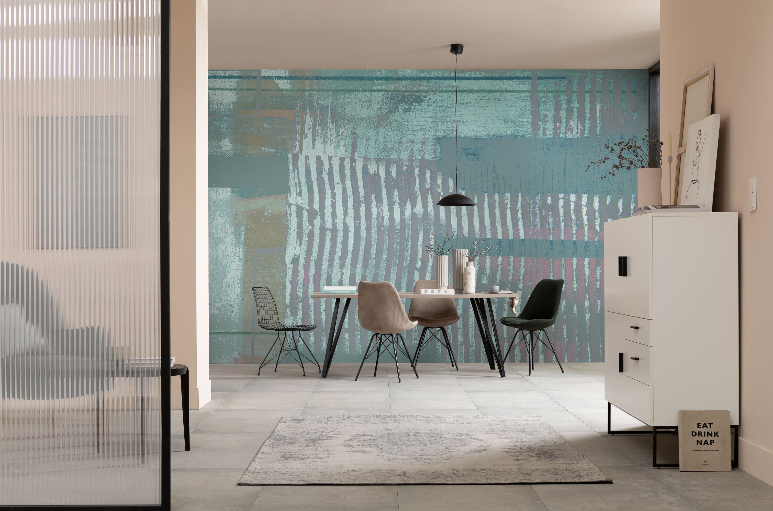 Lines Mellow grey-bleu