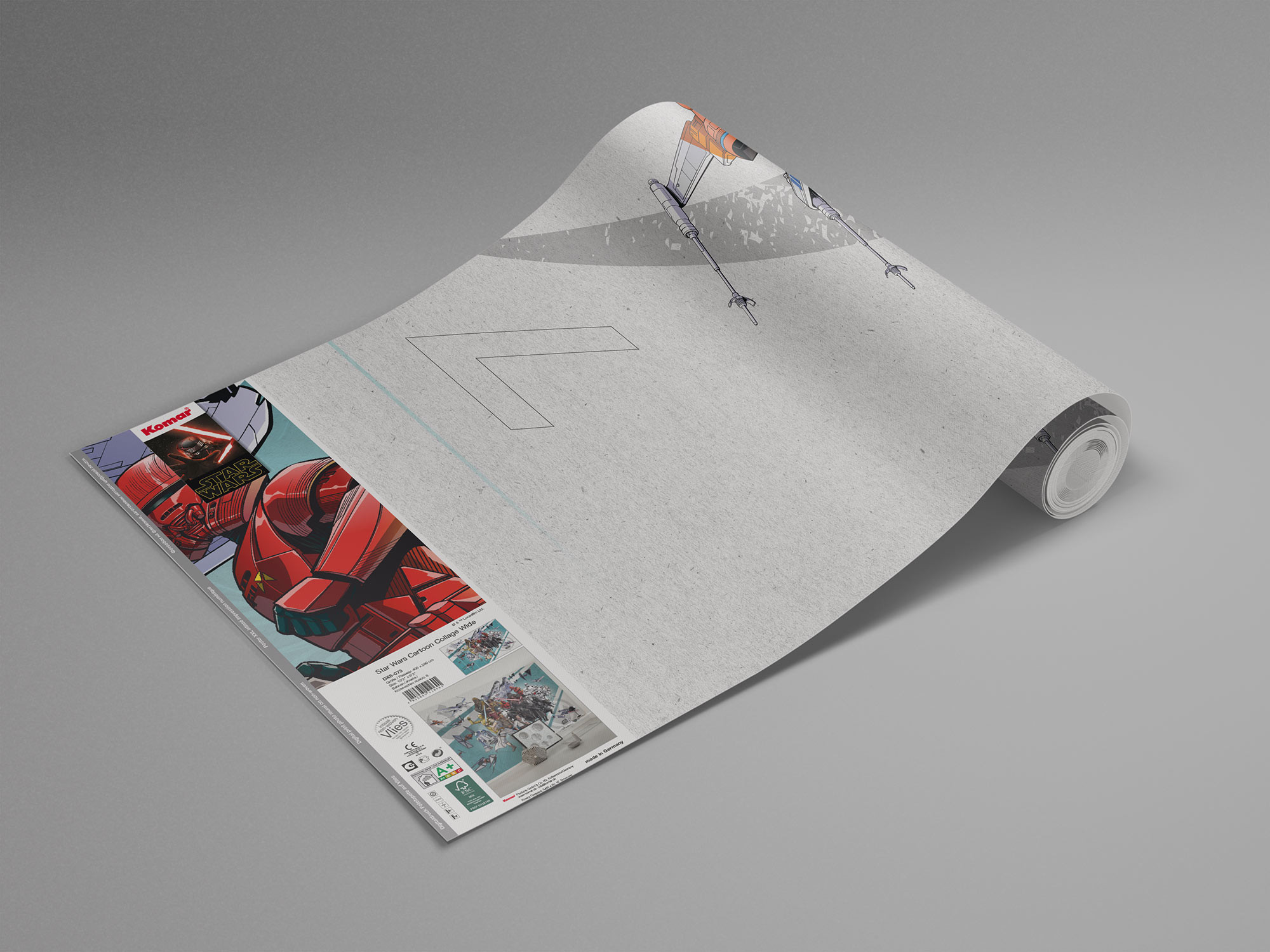 Star Wars Cartoon Collage Wide