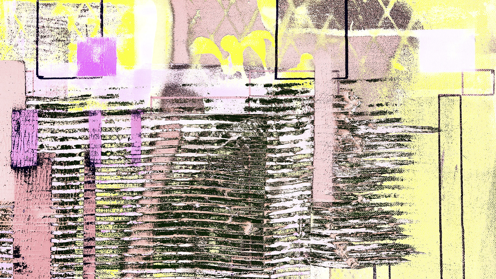 Rhombus Hiding rose-yellow