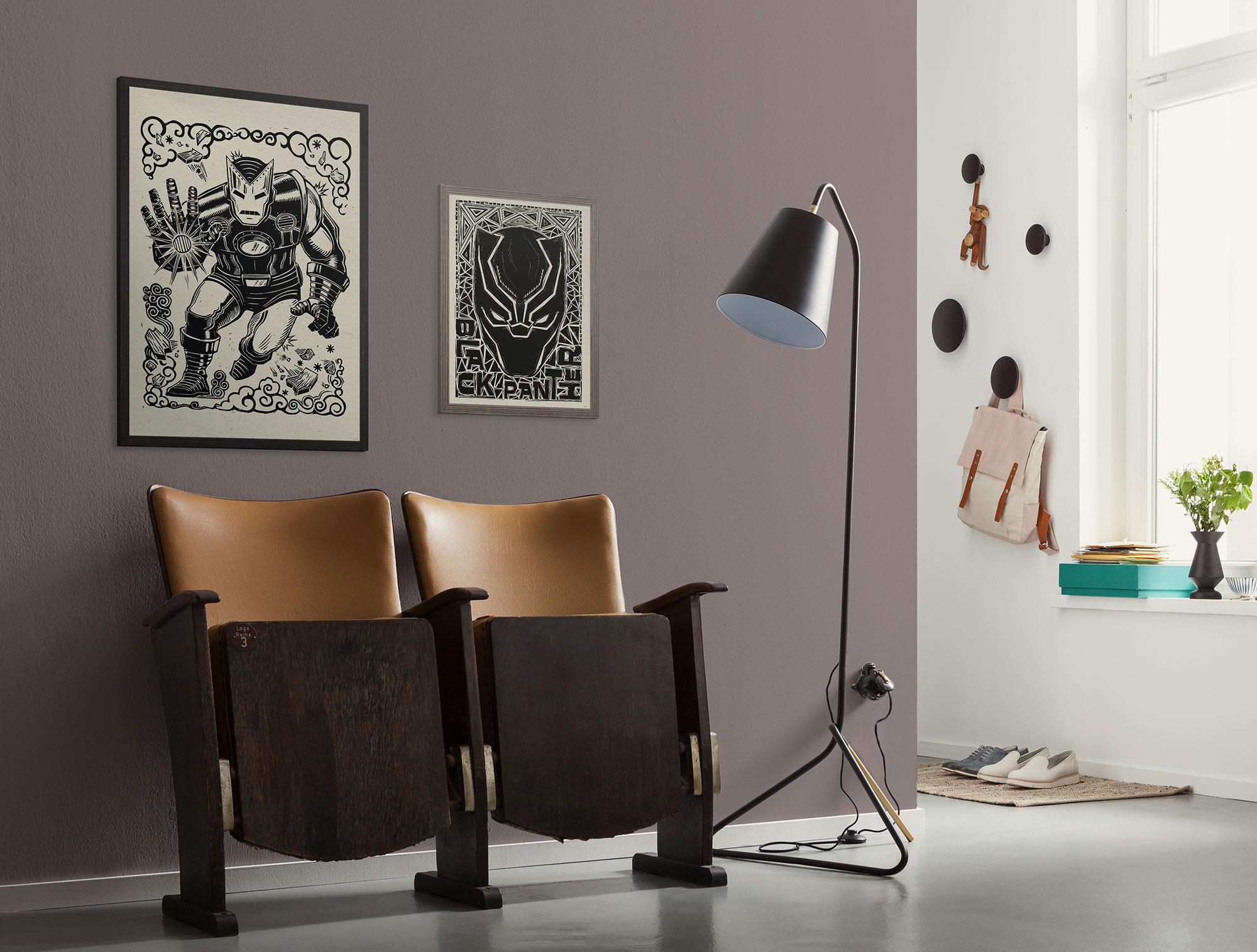 Marvel Iron Man Lino-Cut