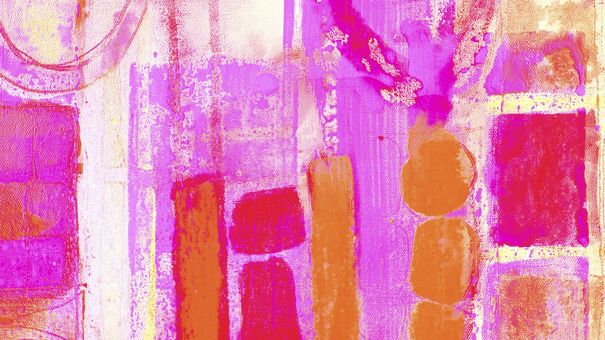 Stems Blooming pink-orange