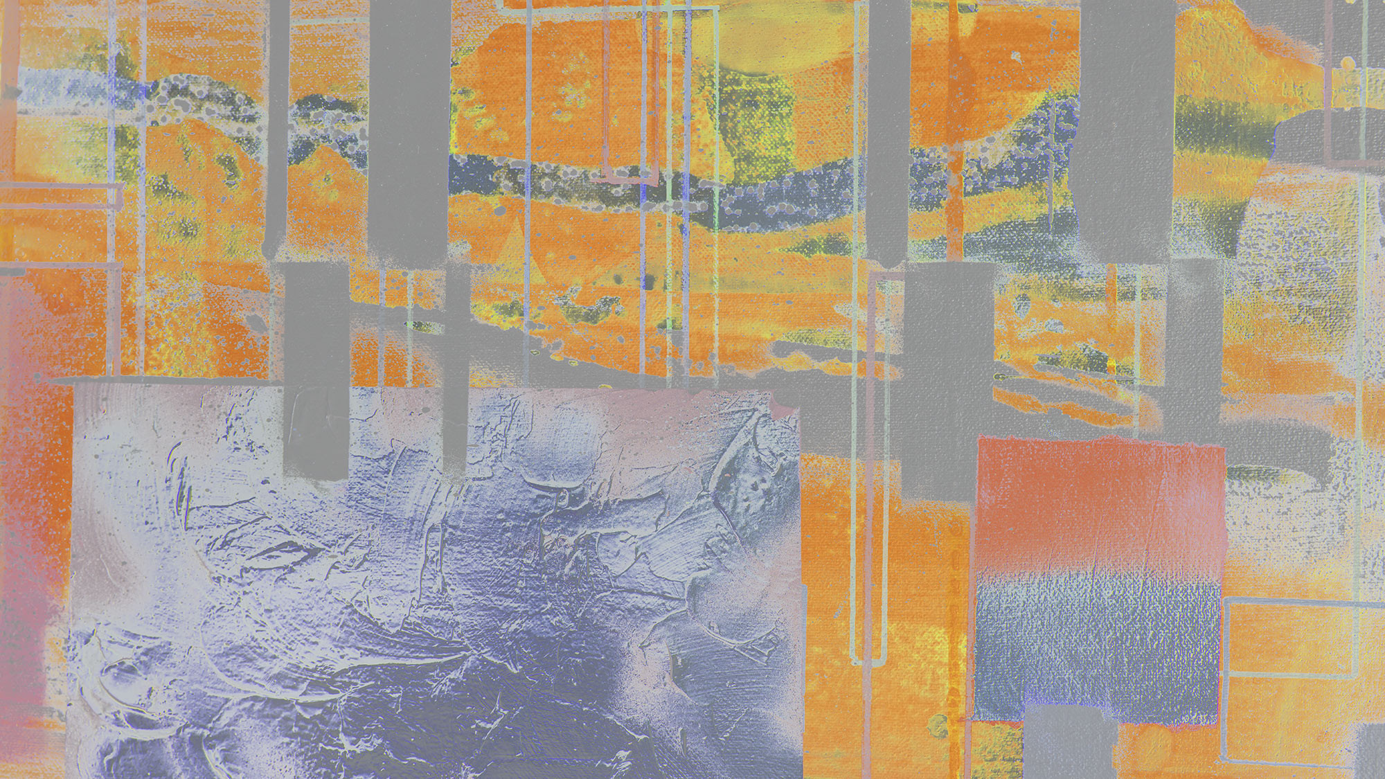 Squares Dropping orange